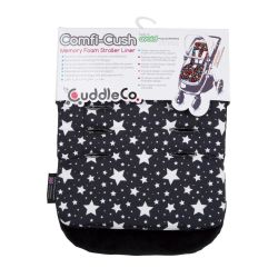 Saltea carucior Comfi-Cush Black and White Stars, 842094 Multicolor