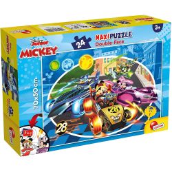 Puzzle de colorat - Mickey in cursa (24 piese) 