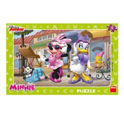  301269_08 Puzzle - Minnie si Daisy la plimbare (15 piese) Dino Multicolor
