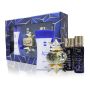 Set AJmal Qasida - Spray de Corp, 50 ml + Spray pentru Par, 50 ml + Pudra de Corp, 80 ml