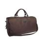 Hugo Boss, Duffle, Synthetic Leather, Textile Handbag, Weekend Bag, Dark Brown, 50 x 18 x 31 cm