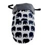 Protectie Universala de Iarna pentru Carucior GO cu Elefanti BundleBean BBGOGEL