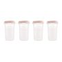 Set 4 recipiente gradate Miniland Terra Blush 330 ml