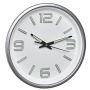 Ceas de perete silentios, analog, cu cifre si ace fosforescente, cadran alb cu argintiu, TFA 60.3040.02 34307 60.3040.02_19