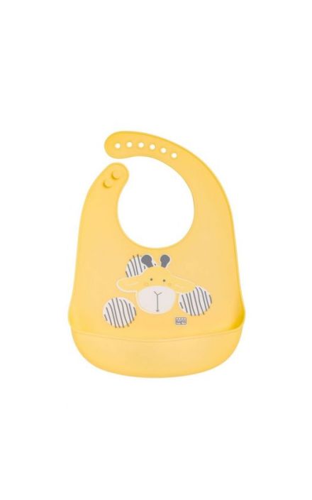 Baveta din Silicon YUM Girafa Galben
