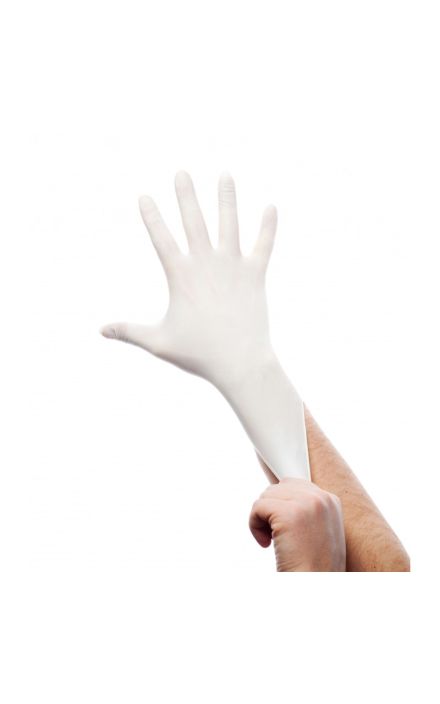 Manusi examinare latex usor pudrate Minut, marimi S, M, L, albe 