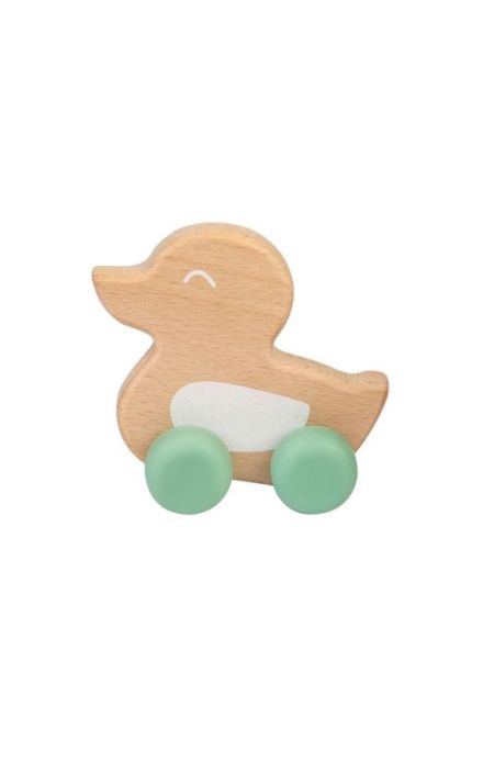 Jucarie naturala Ducky Teether Verde Verde
