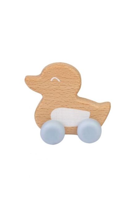 Jucarie naturala Ducky Teether Bleu Bleu