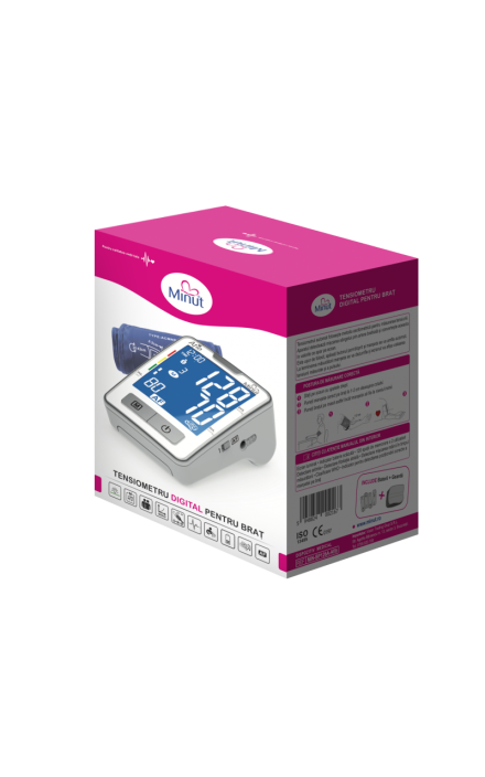 Tensiometru digital Minut pentru brat cu tehnologie Afib 