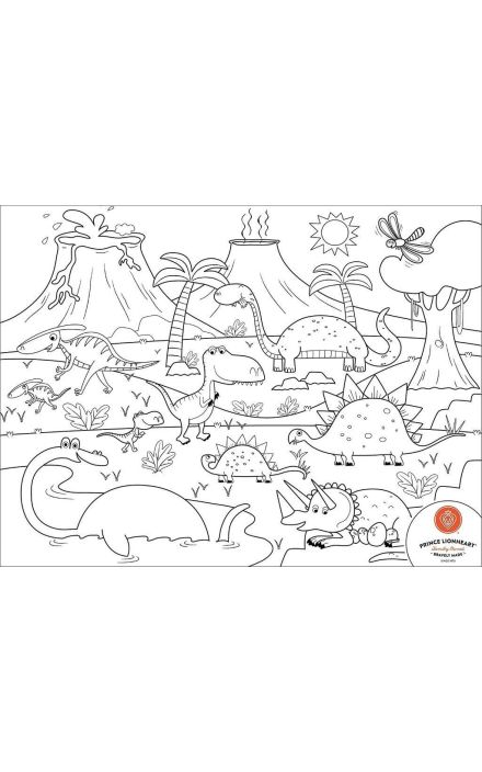 Set Complet pentru Desen cu Plansa Refolosibila din Silicon Dino Transparent