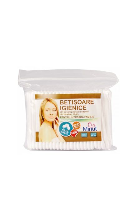 Betisoare igienice Minut - 200 buc/punga 