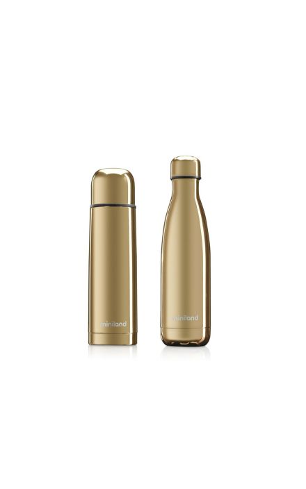 Set 2 Termosuri Lichide Miniland MyBaby@Me Gold 500 ml Auriu
