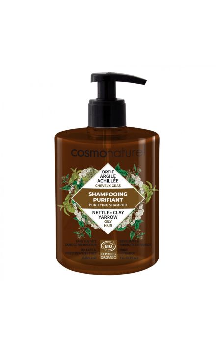 Sampon BIO pentru par gras 500 ml COSMO NATUREL 