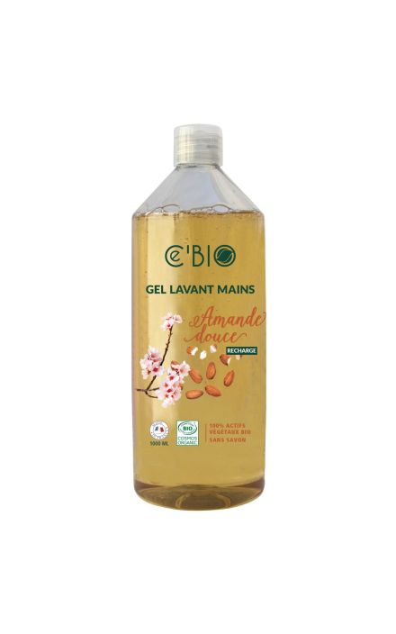 Rezerva sapun lichid BIO pentru maini cu migdale dulci 1000 ml CE'BIO 