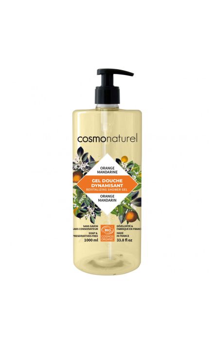 Gel de dus BIO revitalizant cu portocale si mandarine 1000 ml COSMO NATUREL 