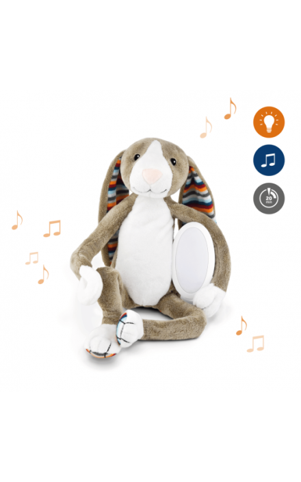 Amic Muzical Luminos pentru Somn Zazu Kids Iepurasul Bo Bej