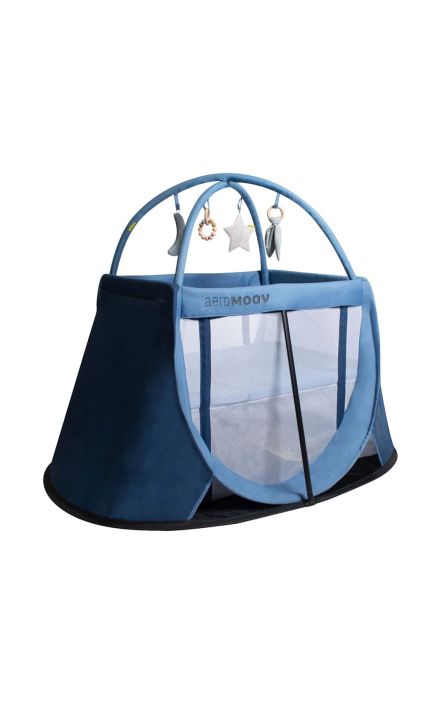 Aeromoov, Arcada de jucarii, pentru patut pliant de calatori, Blue Whale 