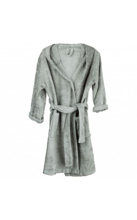 Halat de Baie Frotir din Bambus pentru Copii 8-10 ani Whisper Green Verde