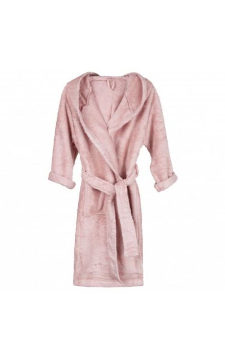 Halat de Baie Frotir din Bambus pentru Copii 4-6 ani Misty Rose Roz