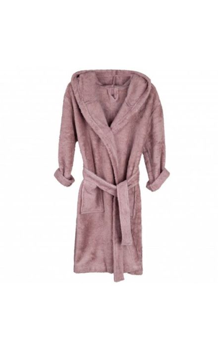 Halat de Baie Frotir din Bambus pentru Copii 8-10 ani Mellow Mauve Maro