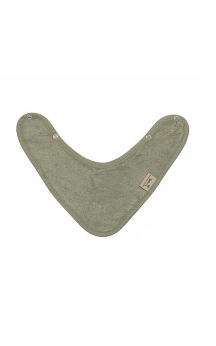 Baveta Textila cu Doua Straturi Tip Bandana din Bambus Whisper Green Verde