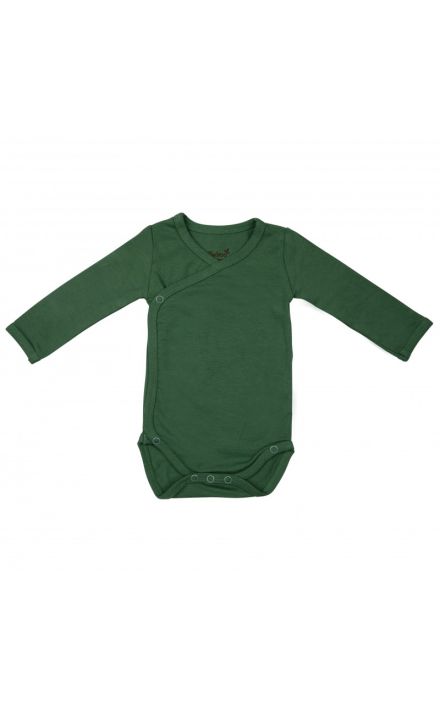 Body cu Maneca Lunga, din Bambus Aspen Green 50-56 Verde