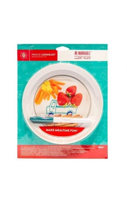 Castronel Creativ pentru Mancat si Desenat Alb