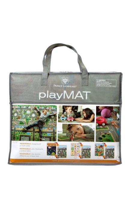 Covoras de Joaca cu Doua Fete pentru Copii Prince Lionheart City / Dinosaur Multicolor