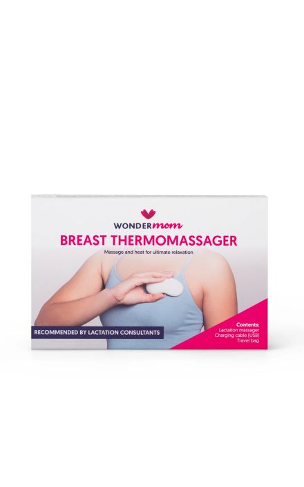 Dispozitiv de Termomasaj pentru Sani WonderMom Alb