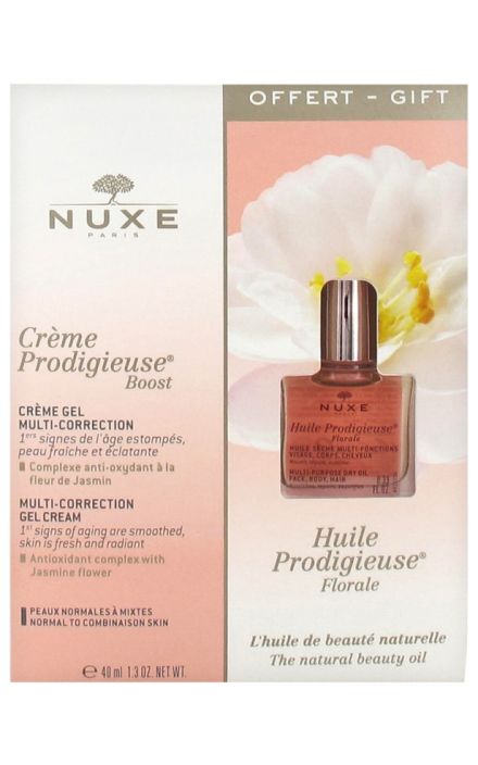 Set Prodigueuse Boost pentru femei-Crema de fata pentru ten normal 40 ml + Ser anti-imbatranire 10 ml 