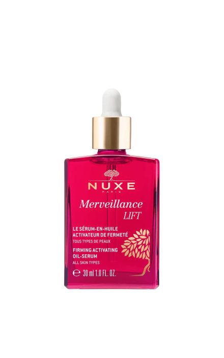 Ser anti-îmbătrânire cu ulei activator pentru fata NUXE Merveillance Lift and Smooth, 30 ml 