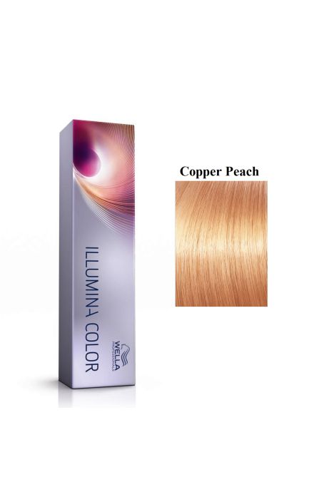 Vopsea permanenta Wella Professionals Illumina Color Copper Peach, Blond Cupru Piersica, 60ml 