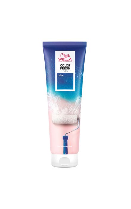 Masca de par nuantatoare Wella Professionals Color Fresh Mask Blue pentru par blond, 150 ml 
