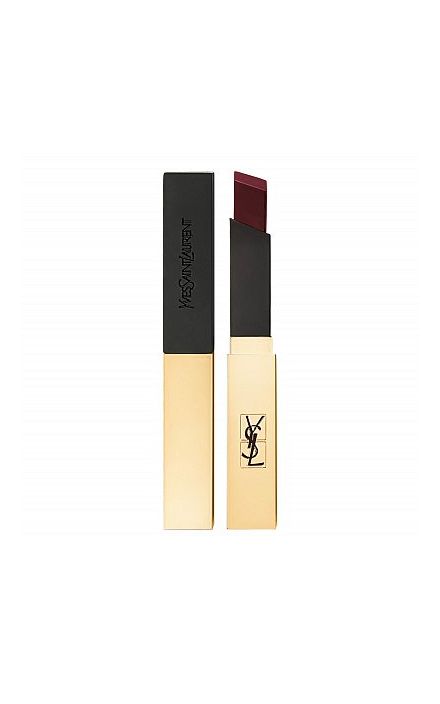 Ruj Yves Saint Laurent Rouge Pur Couture The Slim Leather Matte Lipstick 22 Ironic Burgundy 2.2 Gr 