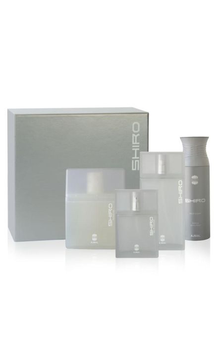 AJMAL Set Cadou SHIRO 80 ML Apa de parfum + 225 ML GEL DE DUS + 200 ML DEODORANT 