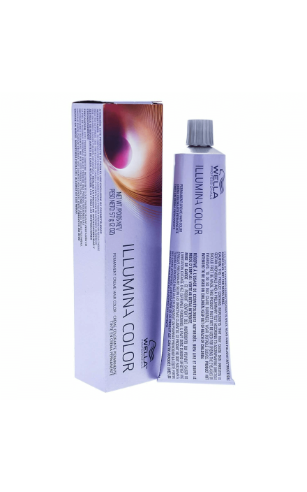 Vopsea permanenta Wella Professionals Illumina Color 9/43, Blond Luminos Aramiu Auriu, 60ml 