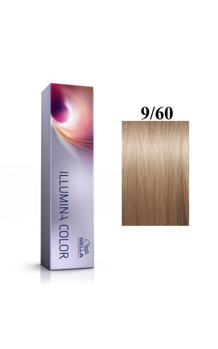 Vopsea permanenta Wella Professionals Illumina Color 9/60, Blond Luminos Natural Violet, 60ml 