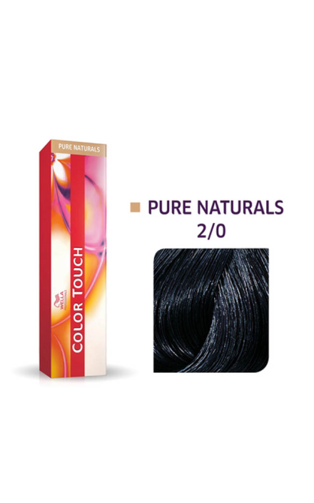 Vopsea semipermanenta Wella Professionals Color Touch 2/0, Negru, 60ml 