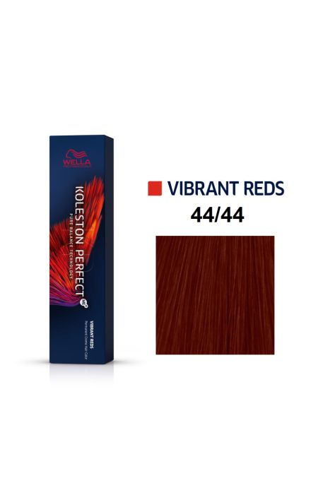 Vopsea permanenta Wella Professionals Koleston Perfect 44/44, Castaniu Mediu Rosu Intens, 60ml 
