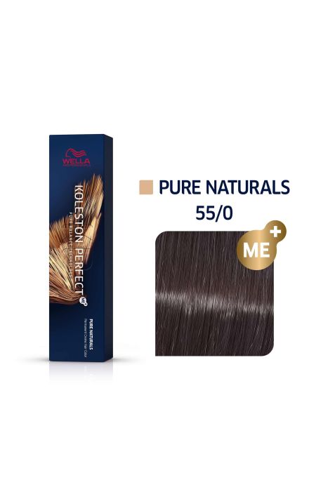 Vopsea permanenta Wella Professionals Koleston Perfect 55/0, Castaniu Deschis Intens Natural, 60ml 