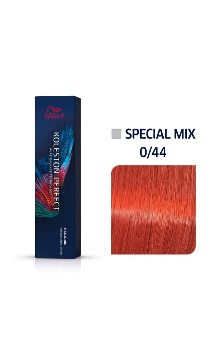 Vopsea permanenta Wella Professionals Koleston Perfect 0/44, Rosu Intens, 60ml 