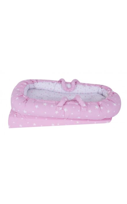 Co-sleeper anti-reflux Pink Stars SeviBebe 