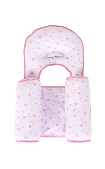 Pozitionator cu pernuta anti-plagiocefaliei Pink 