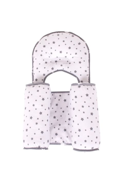 Pozitionator cu pernuta anti-plagiocefaliei Grey 