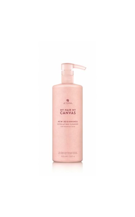 Alterna, Sampon de par pentru exfoliere, My Hair, My Canvas, New Beginnings, caviar botanic vegan, 1000 ml 