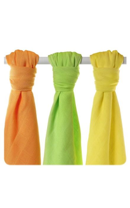 Set 3 museline din bambus 70x70cm Colours Mix XKKO 