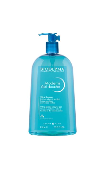 Bioderma, Atoderm, demachiant, gel de dus, pentru toate tipurile de ten, 1000 ml 