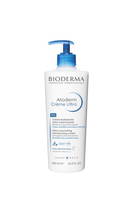 Bioderma, Atoderm Ultra Creme Parfumed, Ultra-hranitoare/Hidratanta, Crema de corp, Zi si Noapte, 500 ml 