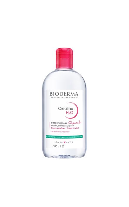 Bioderma, Crealine H2O Original, demachiant, apa micelara, pentru piele sensibila, 500 ml 