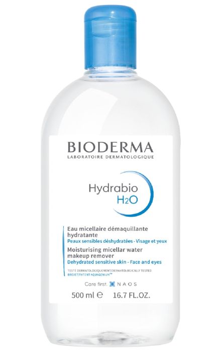 Bioderma, Hydrabio H2O, demachiant, apa micelara, pentru piele sensibila si uscata, 500 ml 
